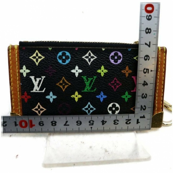 Louis Vuitton White Monogram Multicolor Key Pochette Cles Keychain - Picture 3 of 8